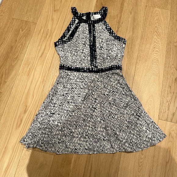 Parker dress, worn once, grey black and white - Picture 1 of 7